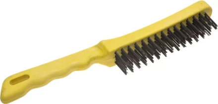 Щетка STAYER "MASTER" проволочная стальная с пластмассовой ручкой, 4 ряда 35015-4 купить в Когалыме