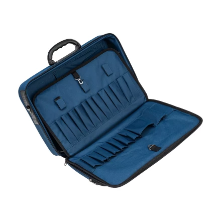 Кейс монтера Сибртех 90237, 470х340х110 мм, 25 карманов, наплечный ремень купить в Когалыме