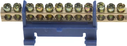 Шина СВЕТОЗАР нулевая на изоляторе типа "Стойка"макс. ток 100А, 5,2мм, 12 полюсов 49806-12 купить в Когалыме