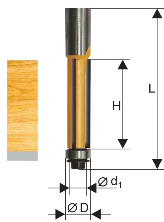 Фреза кромочная прямая ф12,7х38мм хв. 12мм Энкор 46193 купить в Когалыме
