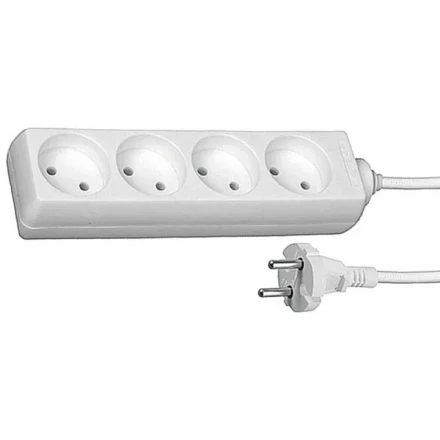 Удлинитель СВЕТОЗАР электрический, 4 гнезда, 2м SV-55040-2 купить в Когалыме