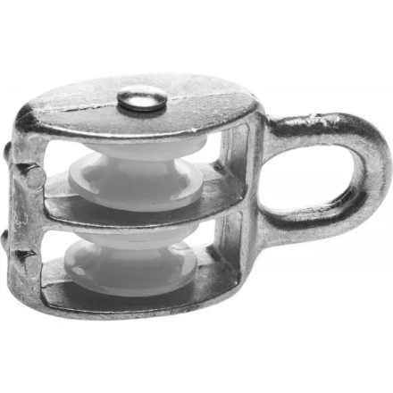 Блок ЗУБР двойной, оцинкованный, нейлоновый шкив, 5x15мм, 10 шт 4-304595-15 купить в Когалыме