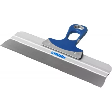 Шпатель СИБИН ФАСАДНЫЙ нержавеющий, алюминиевая направляющая, 2к ручка, 350мм 10085-35 купить в Когалыме