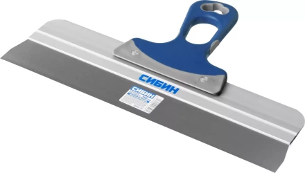 Шпатель СИБИН ФАСАДНЫЙ нержавеющий, алюминиевая направляющая, 2к ручка, 350мм 10085-35 купить в Когалыме