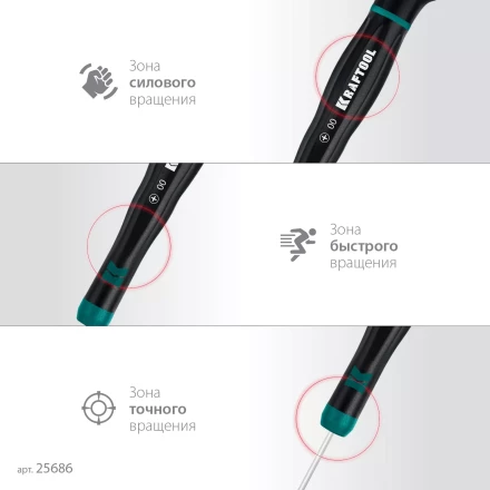 Набор отверток для точных работ KRAFTOOL Precision 7 25686 купить в Когалыме