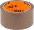 Клейкая лента, DEXX 12057-50-50, упаковочная, коричневая, 40мкм, 48мм х 50м 12057-50-50_z01 купить в Когалыме