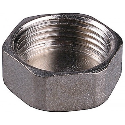 Заглушка GENERAL FITTINGS никелированная латунь, 6-ти гранная головка, внутренняя резьба, 1&quot; 51097-1 купить в Когалыме