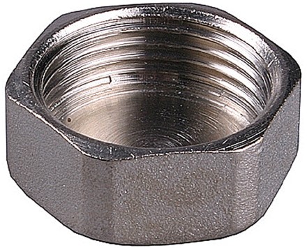 Заглушка GENERAL FITTINGS никелированная латунь, 6-ти гранная головка, внутренняя резьба, 1&quot; 51097-1 купить в Когалыме