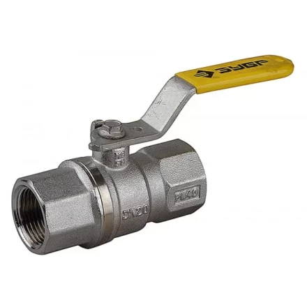 Кран шаровой ЗУБР полнопроход газовый "мама-мама", ручка, хромиров латунь, 3/4" 4-51720-C-3/4 купить в Когалыме