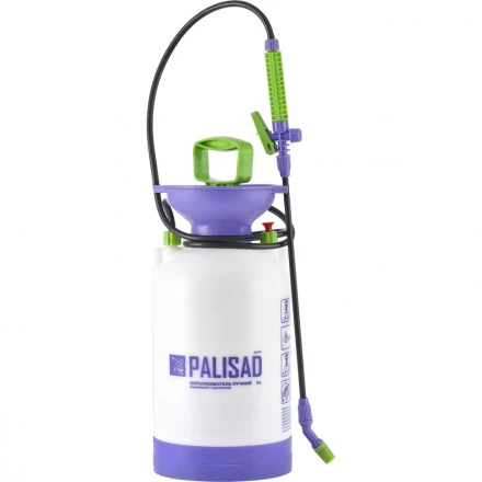 Опрыскиватель ручной усиленный с горловиной 7 л с насосом шлангом и разбрызгивателем Palisad 64747 купить в Когалыме