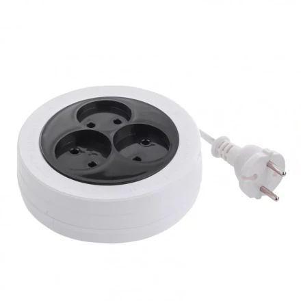 Удлинитель электрический бытовой рулетка 5 м 3 розетки 6 А тип УХ-6 Россия Сибртех 95904 купить в Когалыме