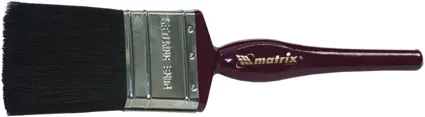 Кисть плоская "Декор" 1,5" (38 мм) натуральная черная щетина деревянная ручка  MATRIX 82625 купить в Когалыме
