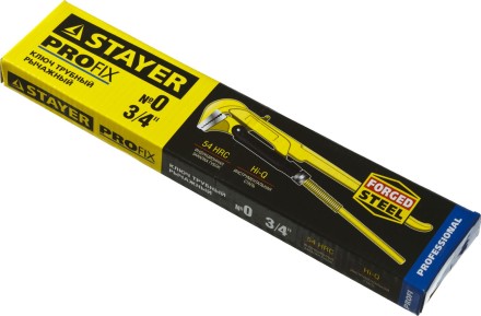 Ключ трубный STAYER &quot;PROFI&quot; рычажный, кованый, прямые губки, № 0, 3/4&quot; 27311-0 купить в Когалыме