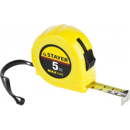 Рулетка STAYER &quot;МASTER&quot; &quot;MaxTape&quot;, пластиковый корпус, 5м/19мм 34014-05-19 купить в Когалыме