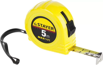 Рулетка STAYER "МASTER" "MaxTape", пластиковый корпус, 5м/19мм 34014-05-19 купить в Когалыме
