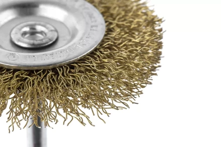 Кордщетка HAMMER плоская 63мм для дрели гофрированная латунированная сталь (207-206) купить в Когалыме