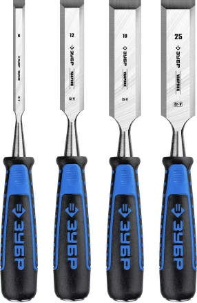 ЗУБР Ударник, 4 предм, набор стамесок-долот, Профессионал (18097-H4) купить в Когалыме