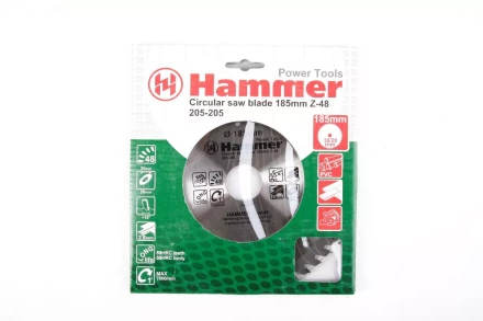 Диск пильный твердосплавный HAMMER Ф185х30мм 48зуб. купить в Когалыме