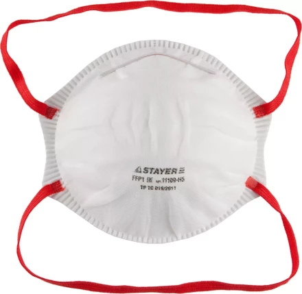 Полумаска фильтрующая STAYER "PROFI" коническая, многослойная, класс защиты FFP1, 5шт 11109-H5 купить в Когалыме