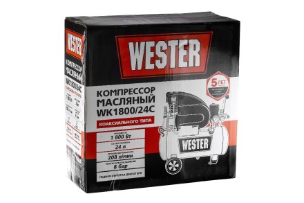 Поршневой масляный компрессор WESTER WK1800/24C купить в Когалыме