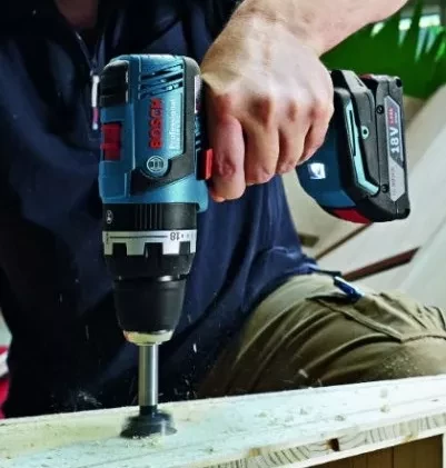 Дрель-шуруповерт аккумуляторная BOSCH GSB 18 V-EC ударная купить в Когалыме