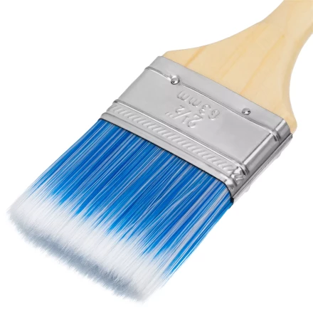 Кисть плоская "Евро" 2.5", искусственная щетина, деревянная ручка MTX 83072 купить в Когалыме