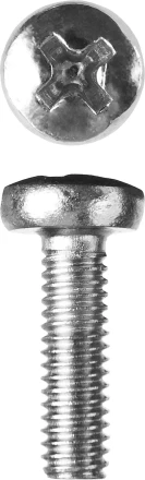 Винт ЗУБР "МАСТЕР" DIN 7985, класс прочности 4.8, оцинкованный, M4x10мм, 5кг 303150-04-010 купить в Когалыме