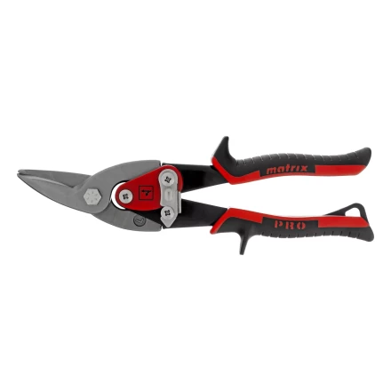 Ножницы по металлу Matrix, 250 мм, левый рез, сталь CRMO, двухкомпонентные рукоятки, PRO 78326 купить в Когалыме