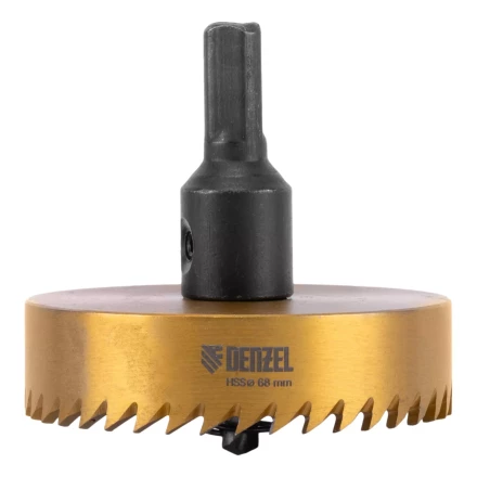 Коронка по металлу HSS, 68 мм, нитридтитановое покрытие Denzel 724122 купить в Когалыме