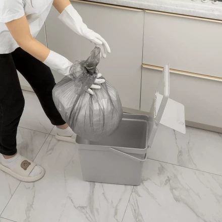 Пакеты для мусора 60 л x 50 шт. серые, Home Palisad 927125 купить в Когалыме