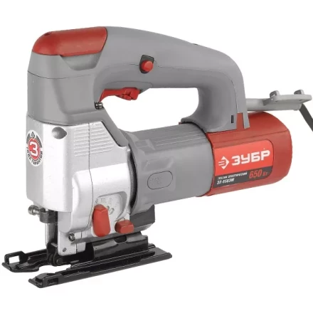 Лобзик ЗУБР, 3-х позиционный маятниковый ход, EU-хвостовик, сталь-10мм/дерево-60мм, 0-3100ходов/мин, 650Вт ЗЛ-650ЭМ купить в Когалыме