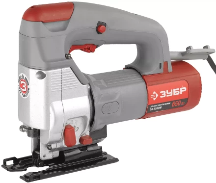 Лобзик ЗУБР, 3-х позиционный маятниковый ход, EU-хвостовик, сталь-10мм/дерево-60мм, 0-3100ходов/мин, 650Вт ЗЛ-650ЭМ купить в Когалыме