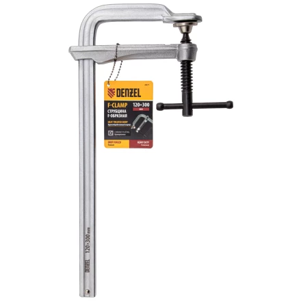 Струбцина F-образная Denzel 20477, 120x300мм, кованая купить в Когалыме