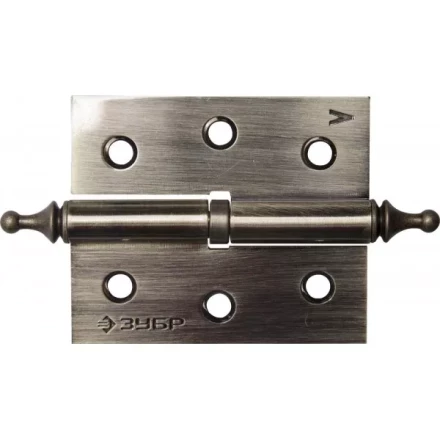 Петля дверная разъемная ЗУБР "ЭКСПЕРТ", 1 подшипник, цвет ст. латунь (AB), левая, с крепежом, 75х63х2,5мм, 2 шт 37605-075-5L купить в Когалыме