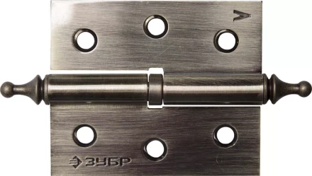 Петля дверная разъемная ЗУБР "ЭКСПЕРТ", 1 подшипник, цвет ст. латунь (AB), левая, с крепежом, 75х63х2,5мм, 2 шт 37605-075-5L купить в Когалыме