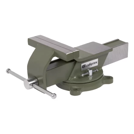 Тиски слесарные Сибртех 18620, 150 мм, стальные, поворотные купить в Когалыме