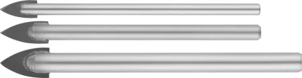 Набор сверл по кафелю, керамике, стеклу, с двумя режущими лезвиями, цилиндрический хвостовик, 3 шт: 5, 6, 8 мм, STAYER 2986-Н3 2986-Н3 купить в Когалыме