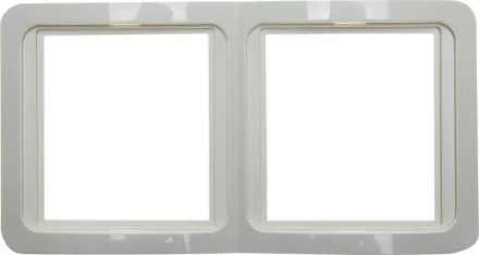 Панель СВЕТОЗАР "ГАММА" двойная вертикальная, цвет бежевый SV-54147-B купить в Когалыме