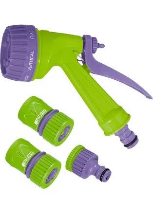 Набор для подключения шланга 3/4" пистолет 7-и режимный адаптер 2 соединителя PALISAD 65178 купить в Когалыме