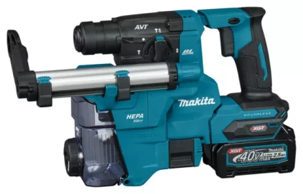 Аккумуляторный 40V перфоратор c пылеудалением Makita HR010GD201 (2АКБ 2,5Ач, ЗУ) купить в Когалыме