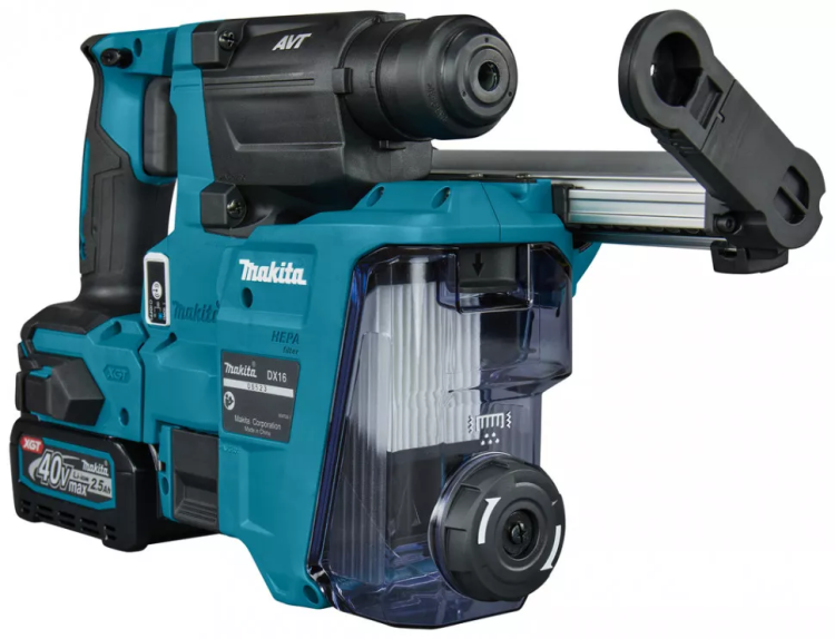 Аккумуляторный 40V перфоратор c пылеудалением Makita HR010GD201 (2АКБ 2,5Ач, ЗУ) купить в Когалыме