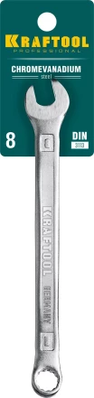 Ключи комбинированные KRAFTOOL, Cr-V, DIN 3113 27079-08 купить в Когалыме