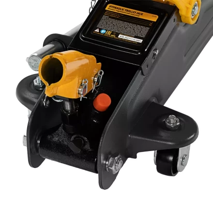 Домкрат гидравлический подкатной с фиксатором, 2 т, 130-330 мм Denzel 51153 купить в Когалыме