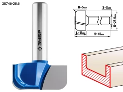 Фрезы пазовые фасонные №7 серия ПРОФЕССИОНАЛ