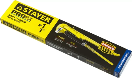 Ключ трубный STAYER "PROFI" рычажный, кованый, прямые губки, № 1, 1" 27311-1 купить в Когалыме