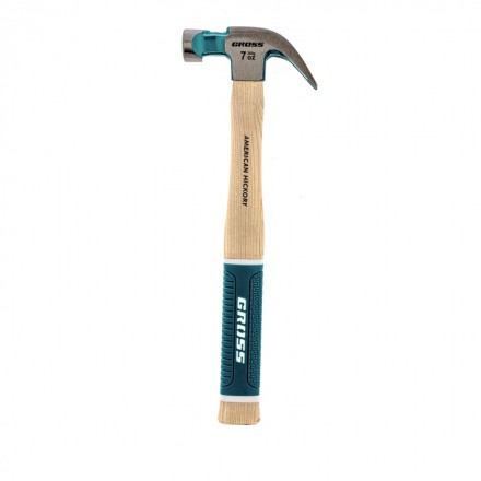 Молоток-гвоздодер с магнитом GROSS AMERICAN HICKORY 200 г угол 45 обрезиненная рукоятка 10414 купить в Когалыме