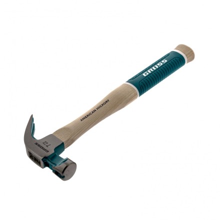 Молоток-гвоздодер с магнитом GROSS AMERICAN HICKORY 200 г угол 45 обрезиненная рукоятка 10414 купить в Когалыме