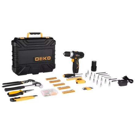 Дрель аккумуляторная DEKO GCD12DU3, 063-4134 + набор 195 инструментов купить в Когалыме