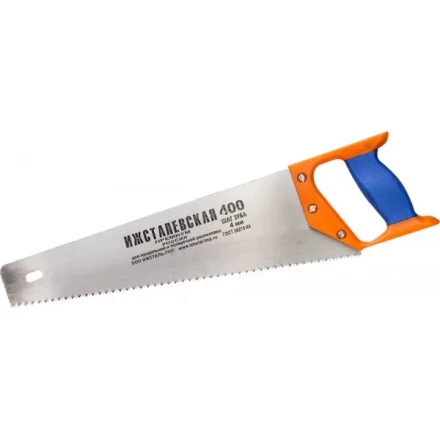 Ножовка "ИЖ" "ПРЕМИУМ" по дереву с двухкомпонентной пластиковой рукояткой, шаг 4мм, 400мм 1520-40-04_z01 купить в Когалыме