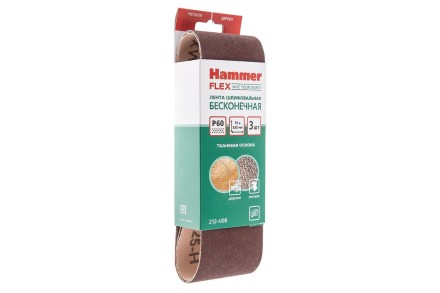 Лента шлиф. бесконечная HAMMER 75х533мм P60 купить в Когалыме